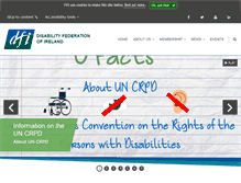Tablet Screenshot of disability-federation.ie